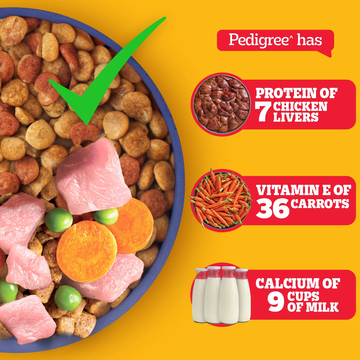 Pedigree Chicken and Milk Puppy Dog Dry Food - Image 4
