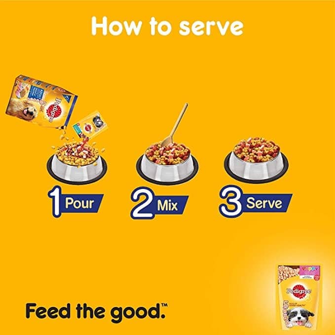 Pedigree Chicken and Milk Dry and Chicken Chunks in Gravy Wet Puppy Food Combo - Image 10