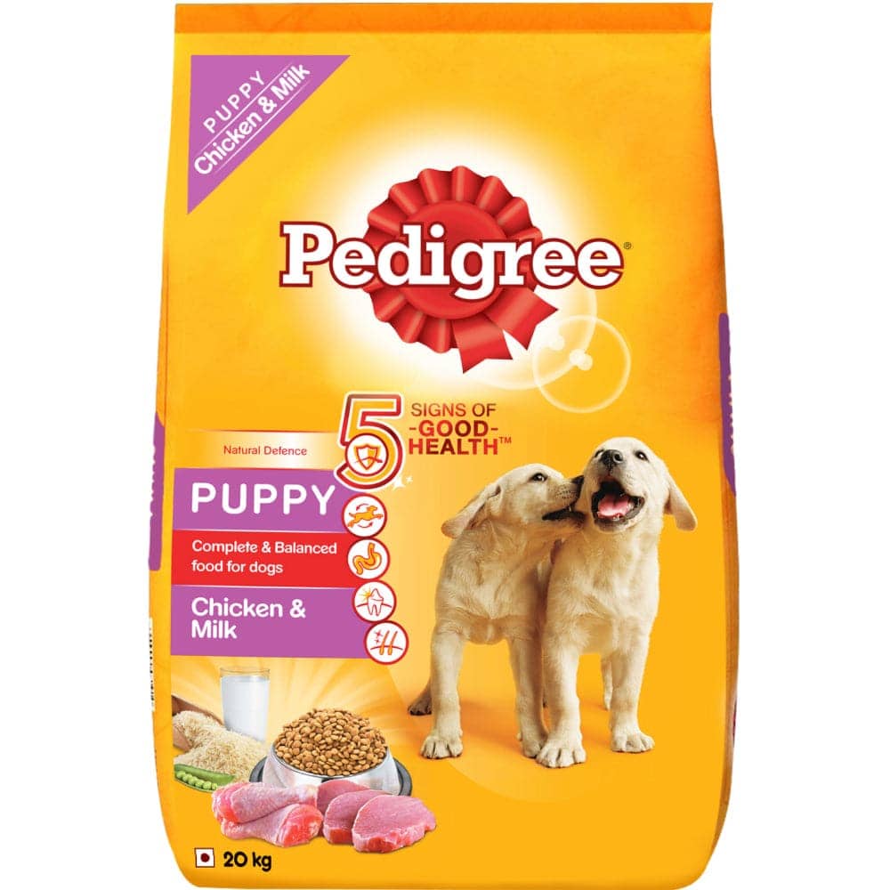 Pedigree Chicken and Milk Dry and Chicken Chunks in Gravy Wet Puppy Food Combo - Image 2