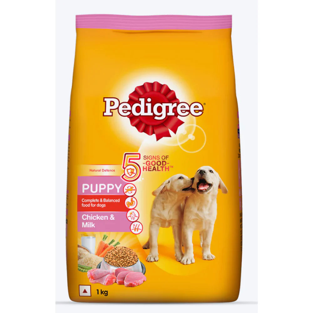 Pedigree Chicken and Milk Dry and Chicken Chunks in Gravy Wet Puppy Food Combo - Image 3