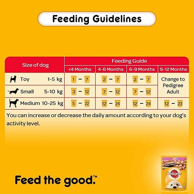 Pedigree Chicken and Milk Dry and Chicken Chunks in Gravy Wet Puppy Food Combo - Image 9
