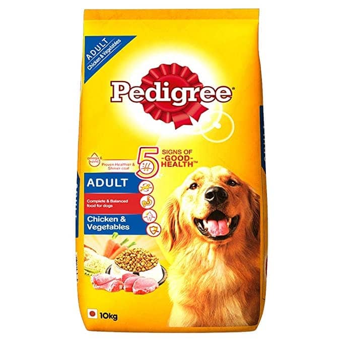 Pedigree Chicken and Vegetables Dry and Chicken and Liver Chunks in Gravy Wet Adult Dog Food Combo - Image 2