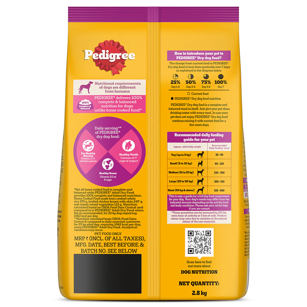 Pedigree Chicken Biryani Flavour Adult Dog Dry Food - Image 17