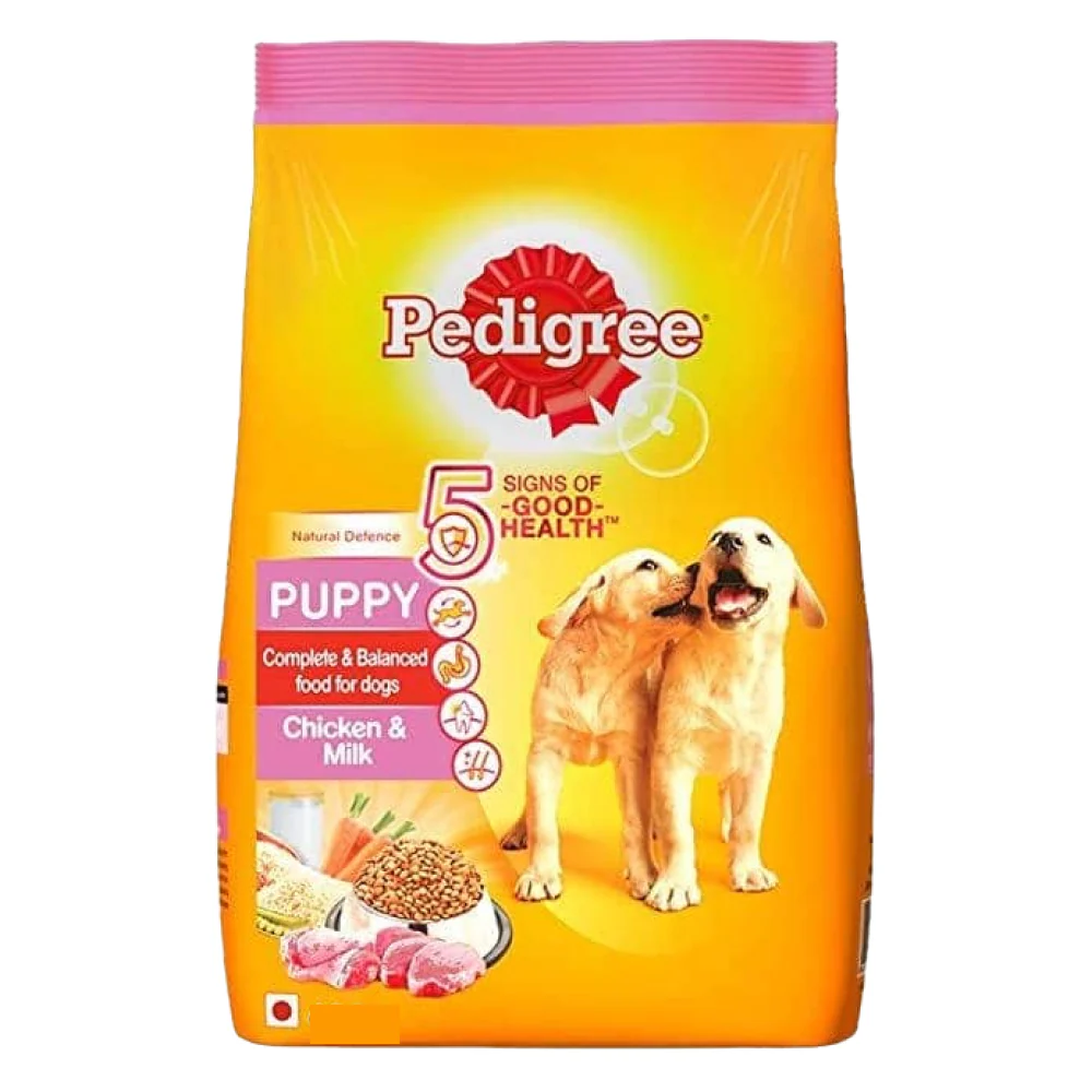 Pedigree Chicken Chunks in Gravy Pouch Puppy Wet Food and Chicken & Milk Puppy Dry Food Combo - Image 13