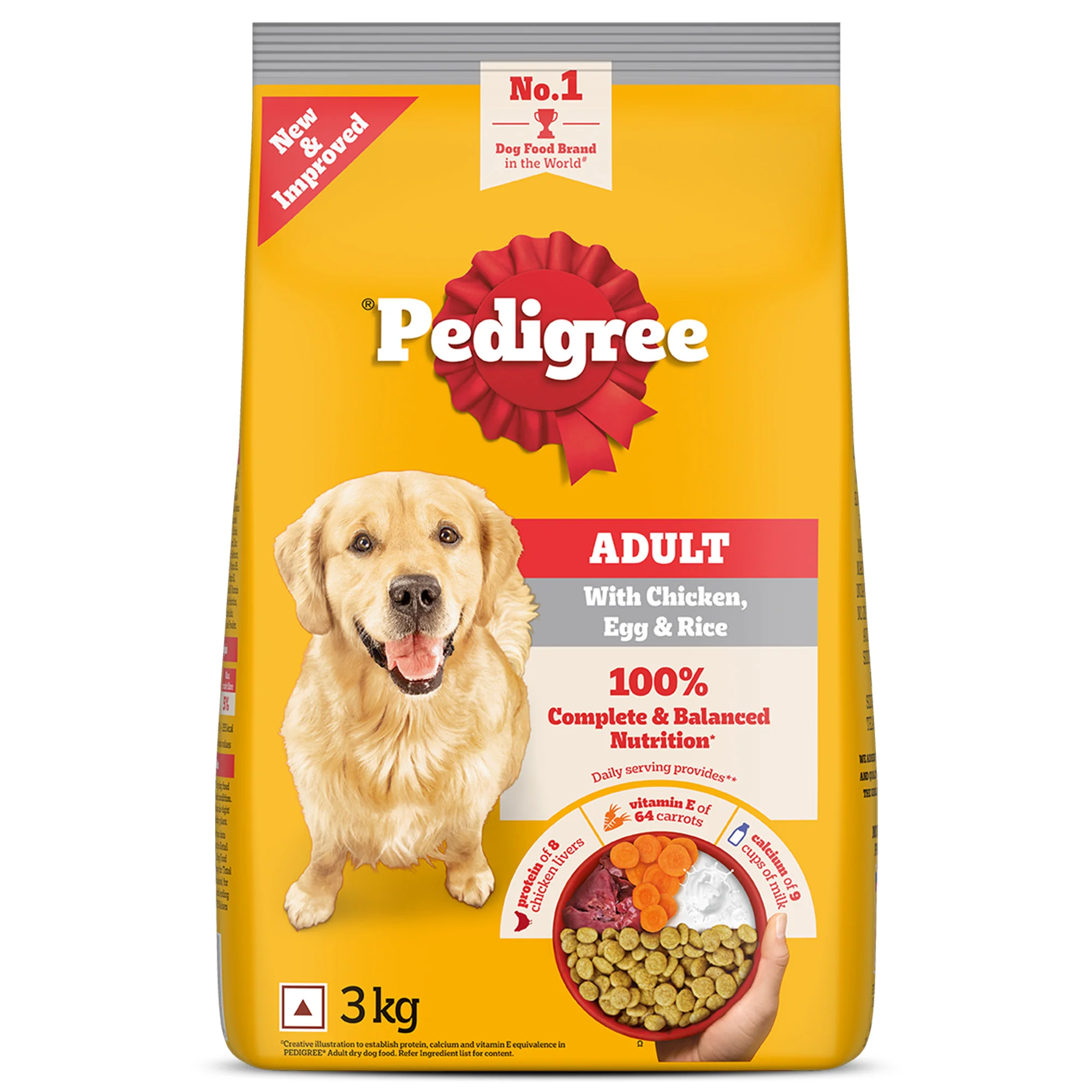 Pedigree Chicken, Egg and Rice Adult Dog Dry Food - Image 22