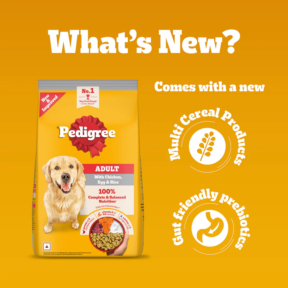 Pedigree Chicken, Egg and Rice Adult Dog Dry Food - Image 4