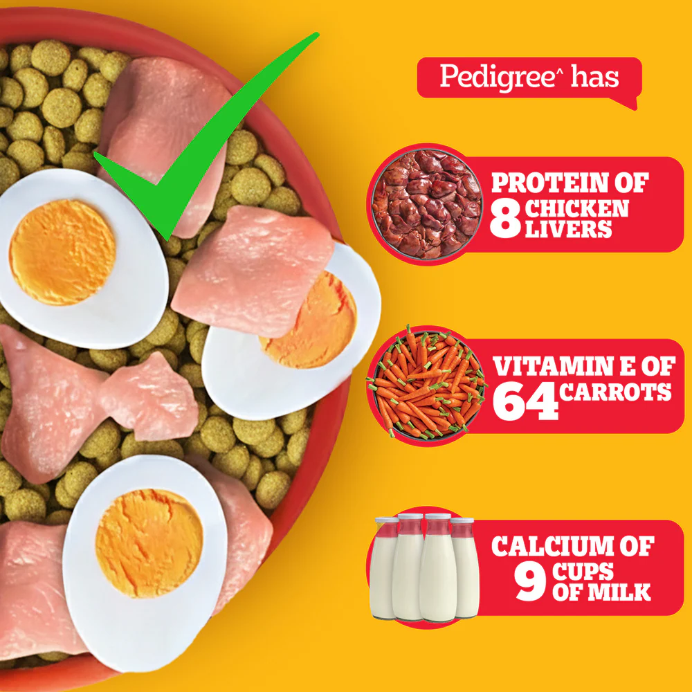 Pedigree Chicken, Egg and Rice Adult Dog Dry Food - Image 9
