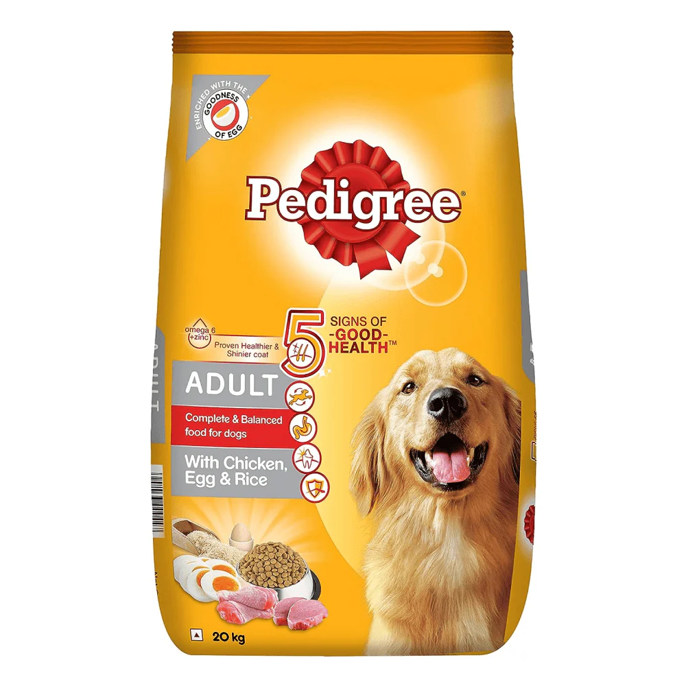 Pedigree Chicken, Egg and Rice Dry and Chicken and Liver Chunks in Gravy Wet Adult Dog Food Combo - Image 3