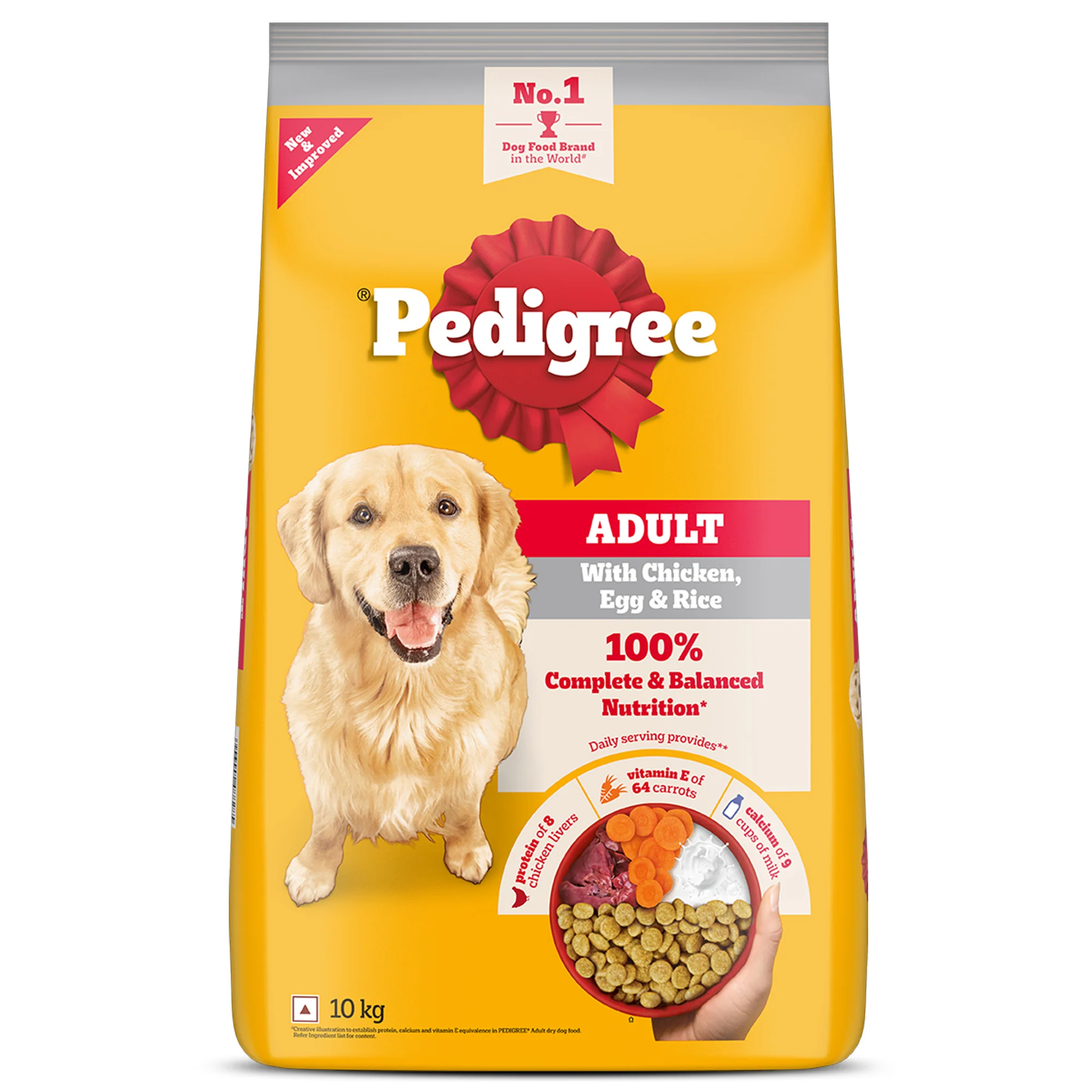 Pedigree Chicken, Egg and Rice Adult Dog Dry Food - Image 25