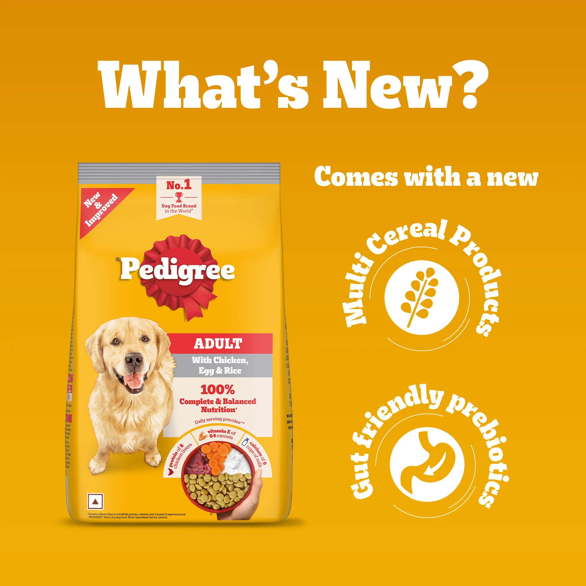 Pedigree Chicken, Egg and Rice Adult Dog Dry Food - Image 9