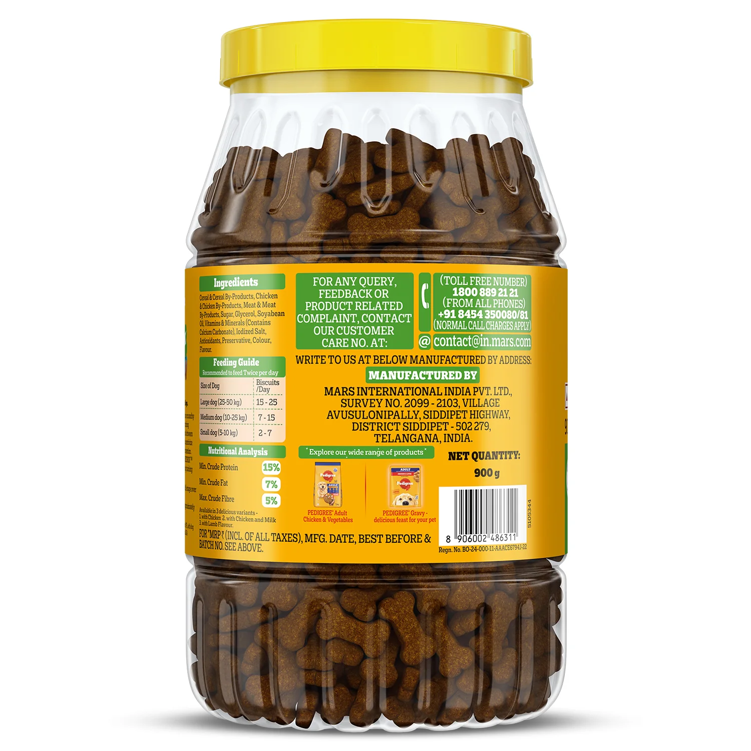Pedigree Chicken Flavour (4+ Months) Biscrok Biscuits Jar Treats for Dogs - Image 15