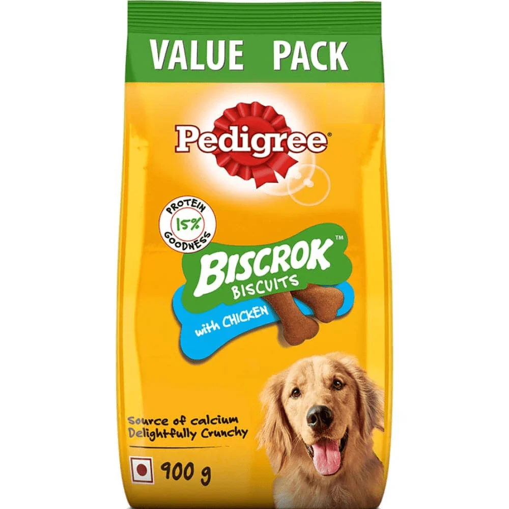 Pedigree Chicken Flavour Biscrok Biscuits Dog Treats (900g) - Image 14