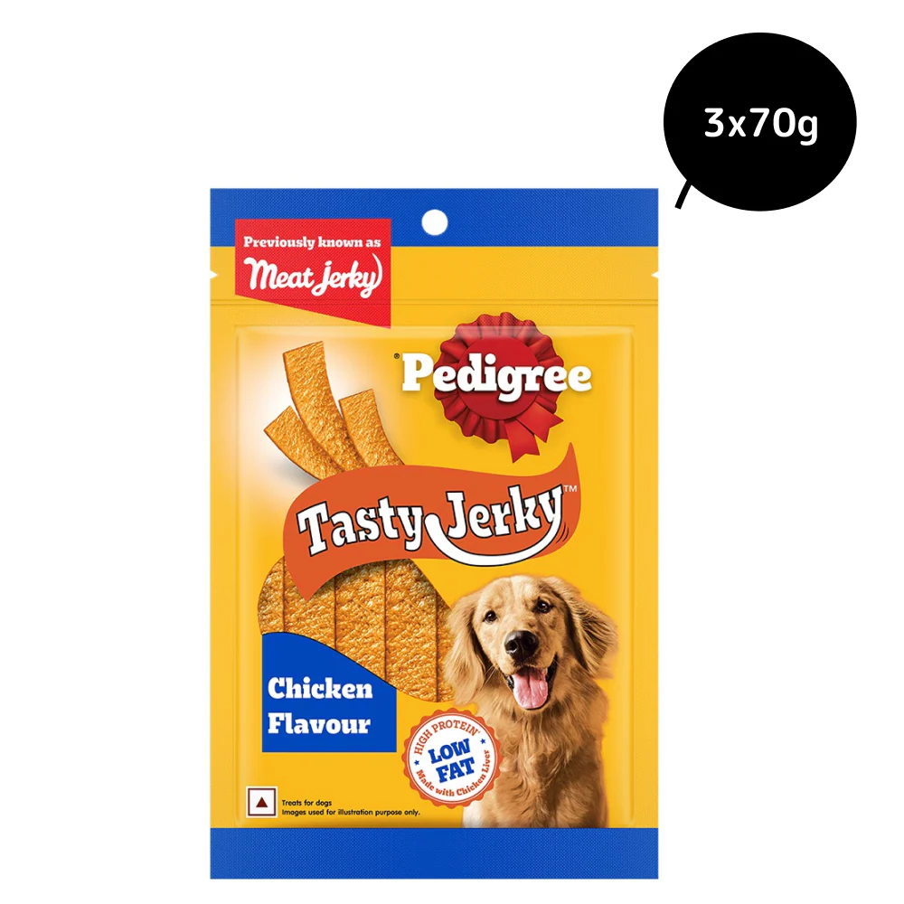 Pedigree Chicken & Liver Flavour Tasty Jerky Dog Treat - Image 10