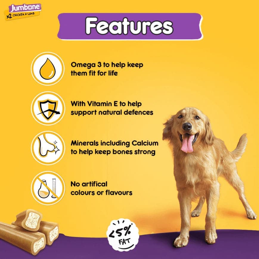 Pedigree Chicken & Lamb Jumbone Adult Dog Treats - Image 3