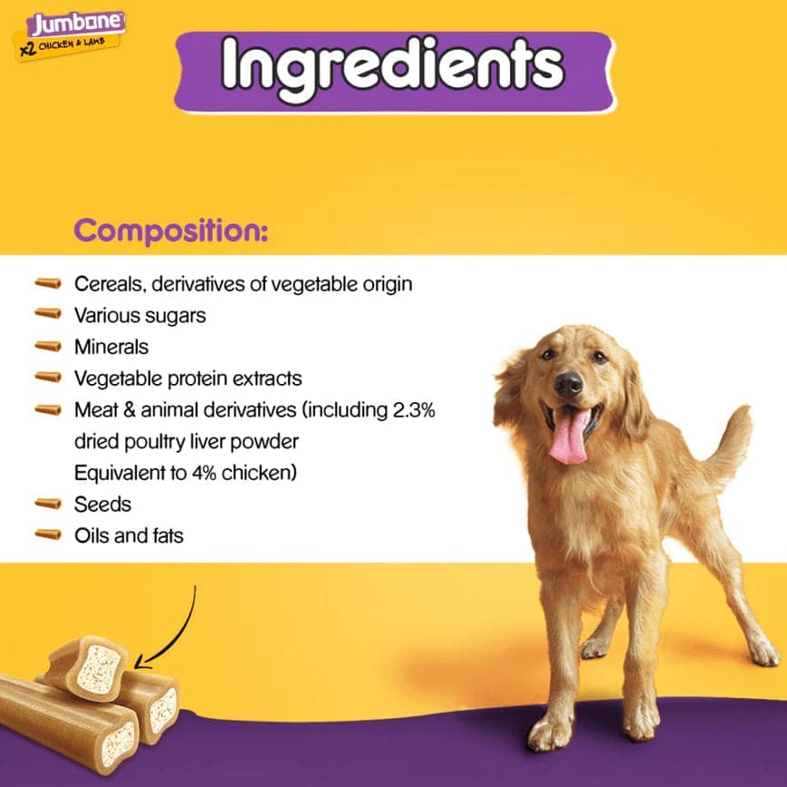 Pedigree Chicken & Lamb Jumbone Adult Dog Treats - Image 5