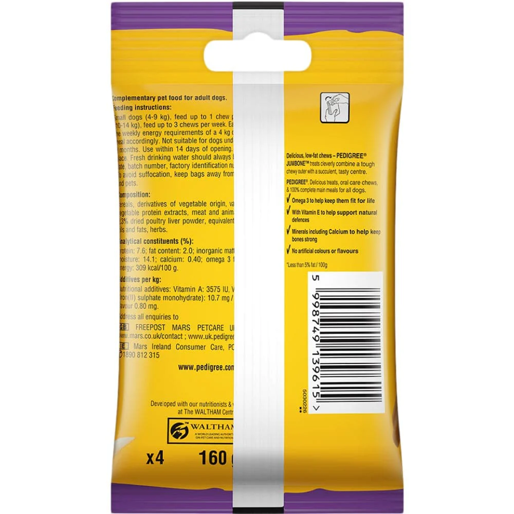 Pedigree Chicken & Lamb Jumbone Mini Adult Dog Treats - Image 2