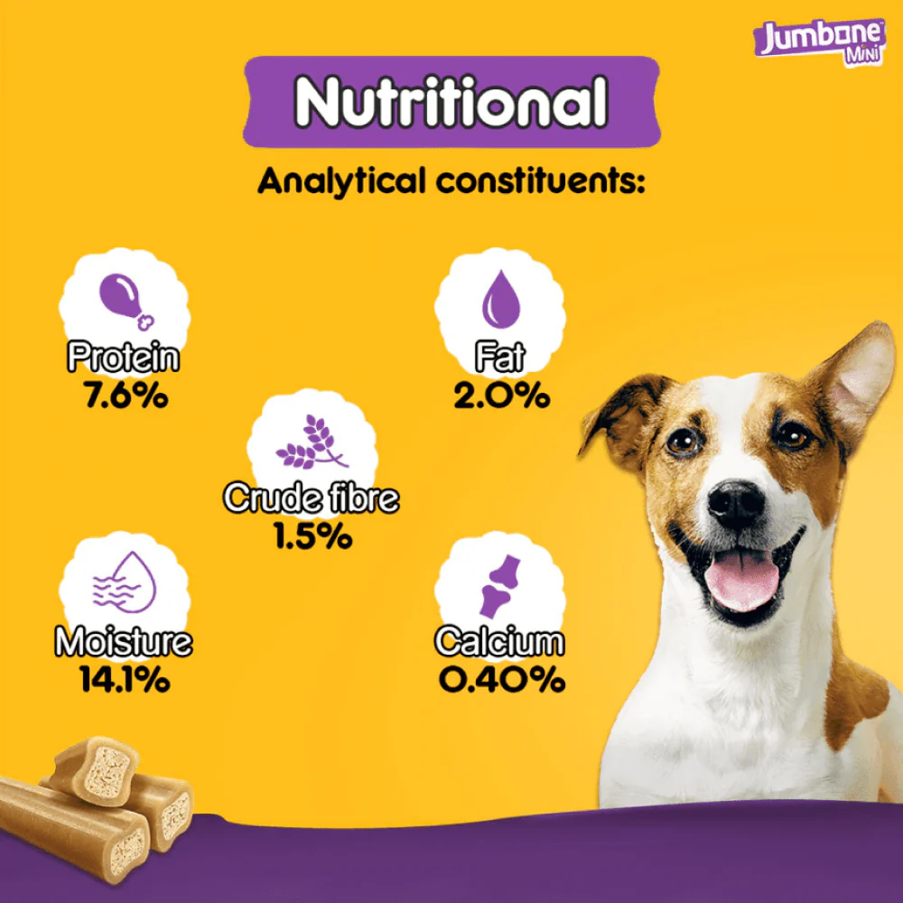 Pedigree Chicken & Lamb Jumbone Mini Adult Dog Treats - Image 3