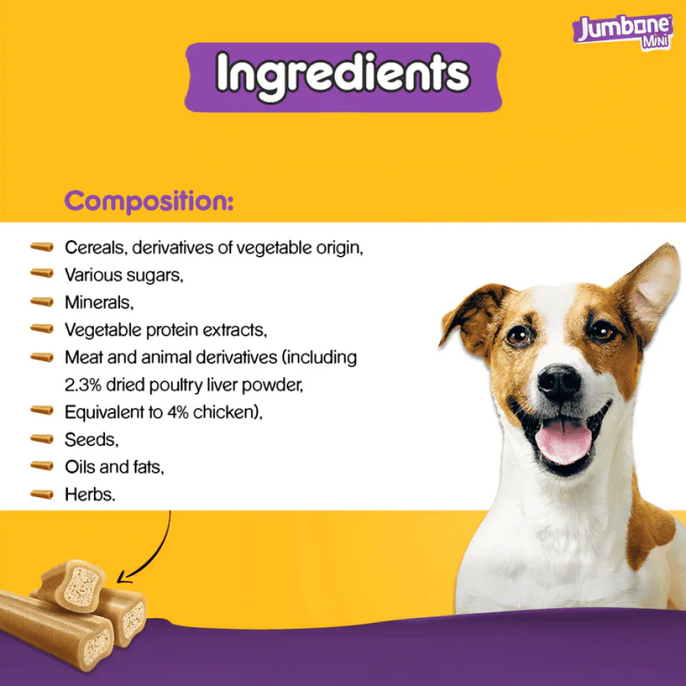 Pedigree Chicken & Lamb Jumbone Mini Adult Dog Treats - Image 5