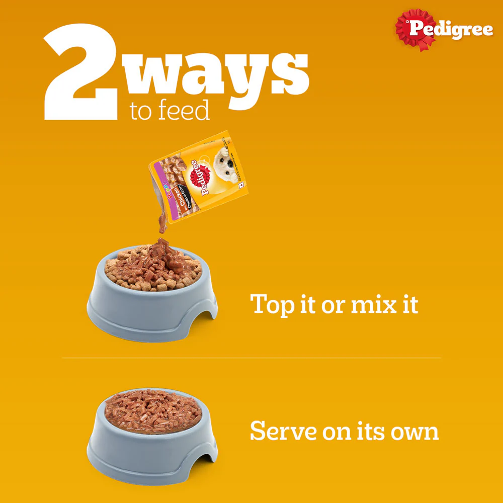 Pedigree Chicken & Liver Chunks in Gravy Puppy Wet Dog Food - Image 10