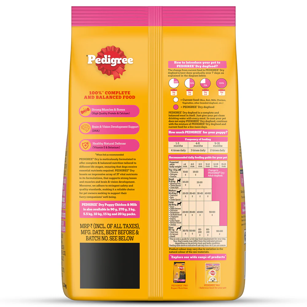 Pedigree Chicken and Milk Puppy Dry Food - Image 17