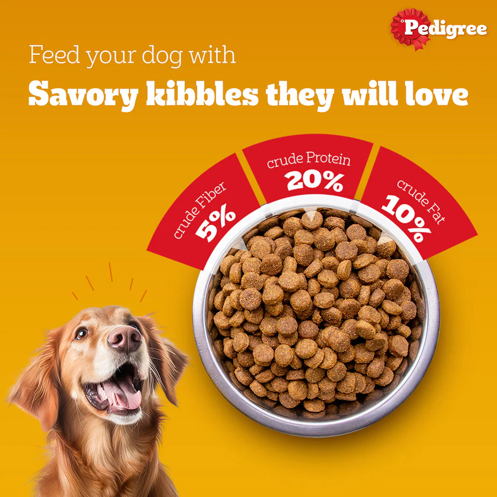 Pedigree Chicken and Vegetables Adult Dog Dry Food - Image 5