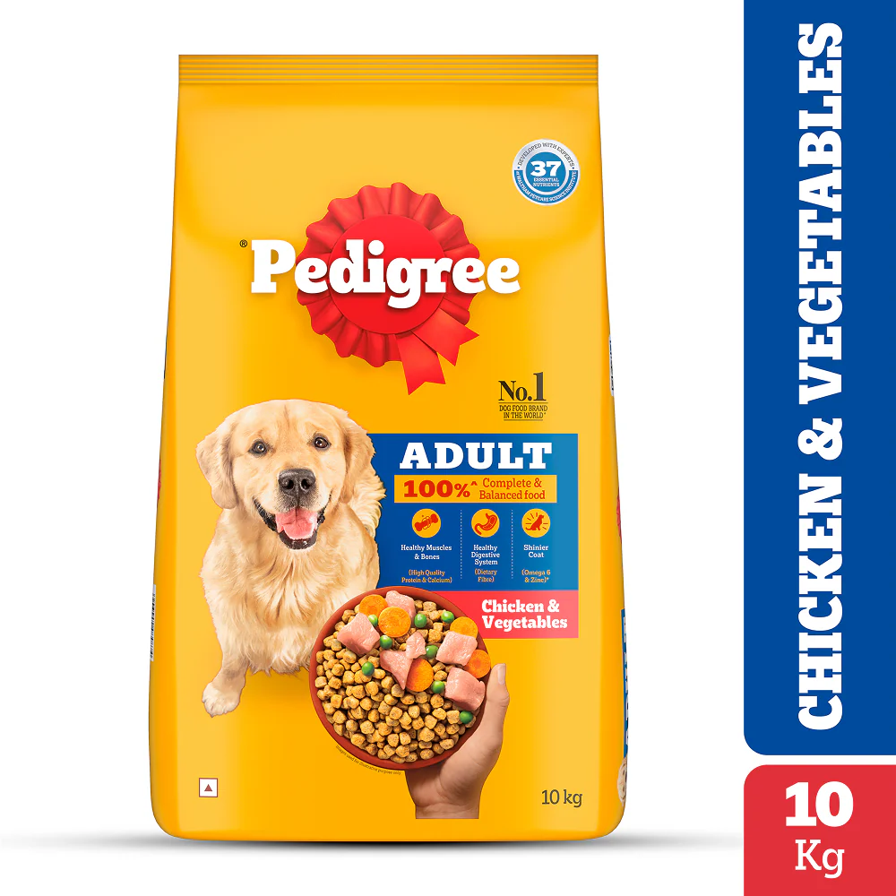Pedigree Chicken and Vegetables Adult Dog Dry Food - Image 2