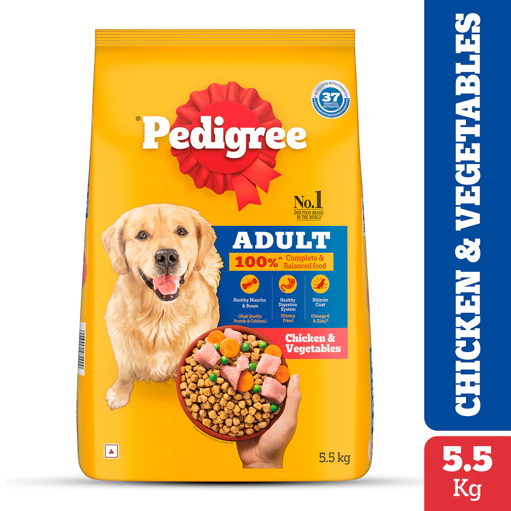 Pedigree Chicken and Vegetables Adult Dog Dry Food - Image 3