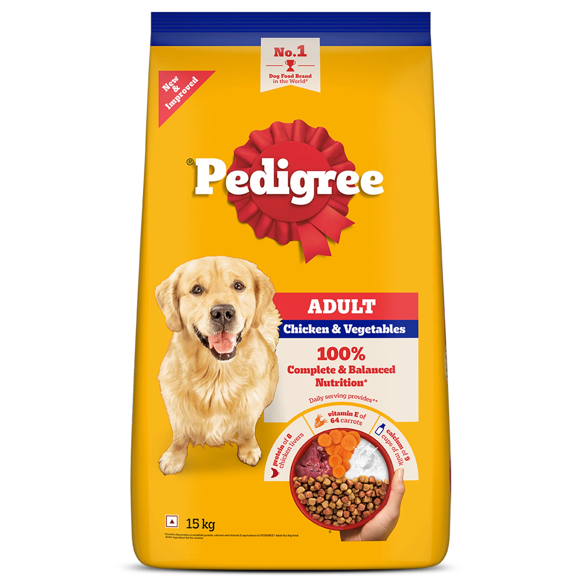 Pedigree Chicken and Vegetables Adult Dog Dry Food - Image 24