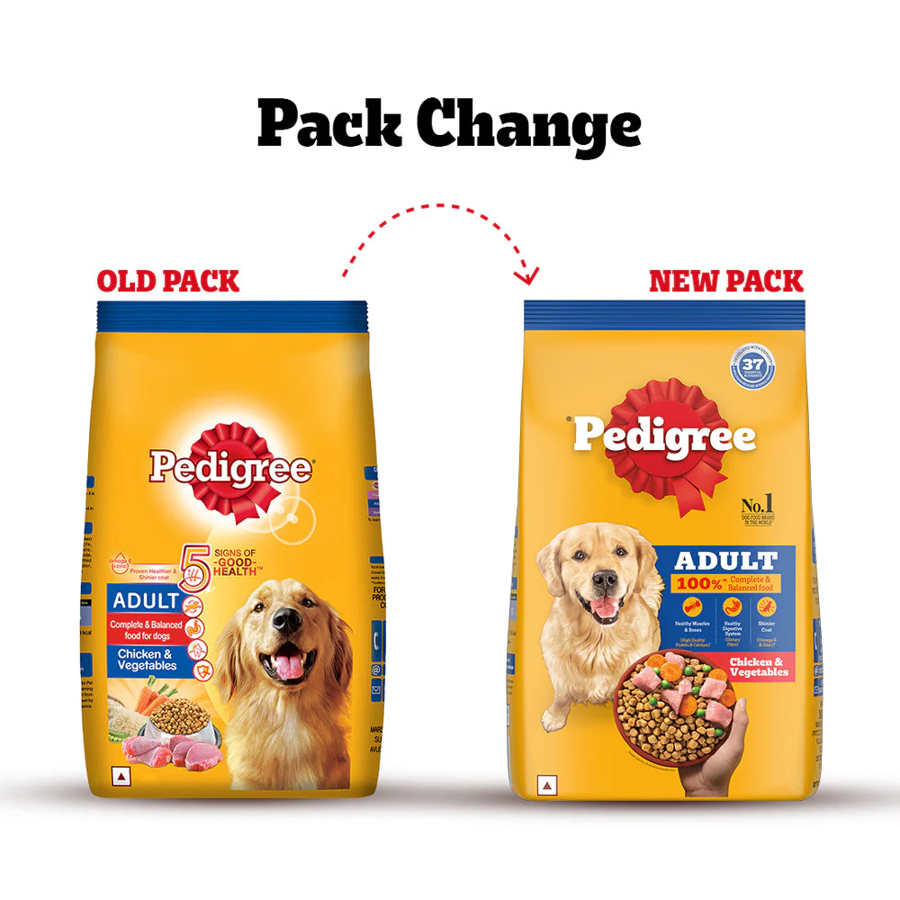 Pedigree Chicken and Vegetables Adult Dog Dry Food - Image 2