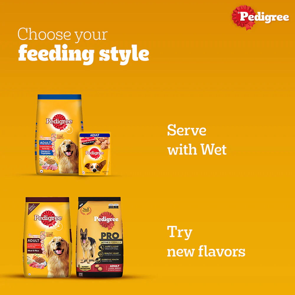 Pedigree Chicken and Vegetables Adult Dog Dry Food - Image 9
