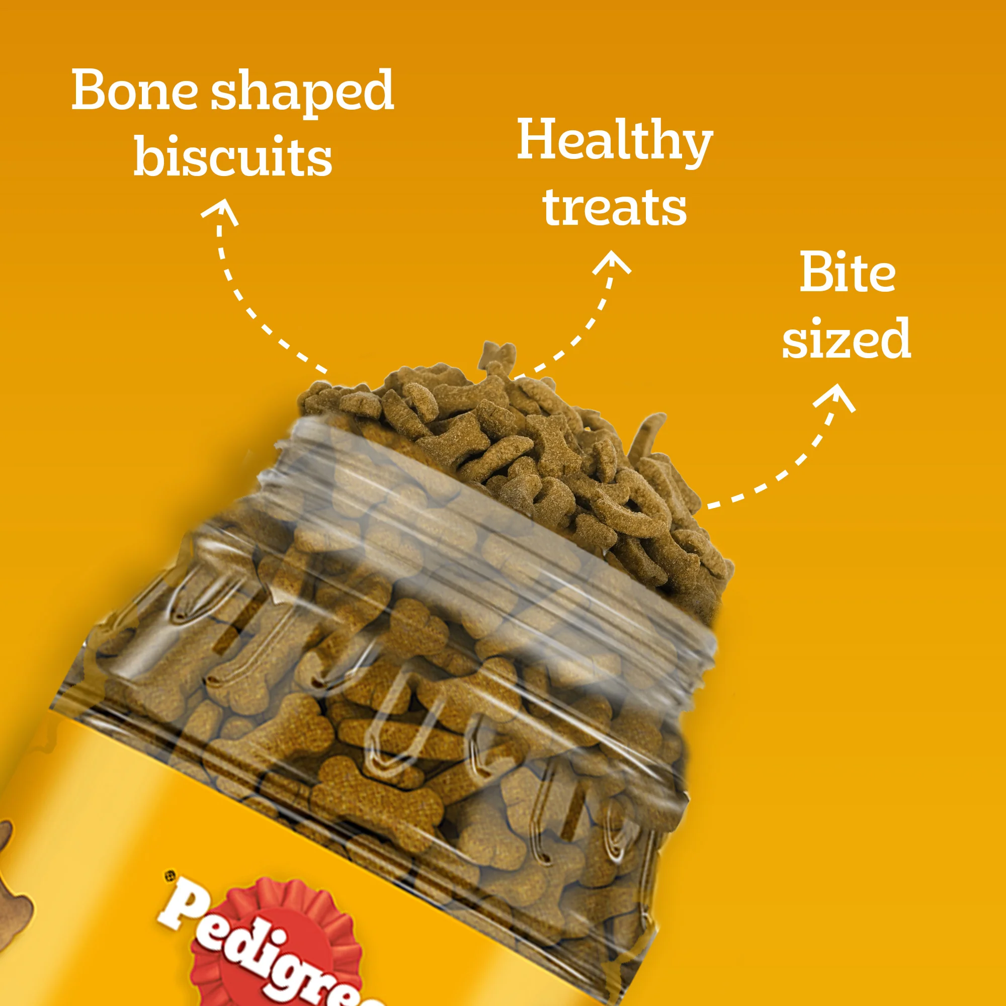 Pedigree Chicken with Milk Flavour (4+ Months) Biscrok Biscuits Jar Treats for Dogs - Image 8