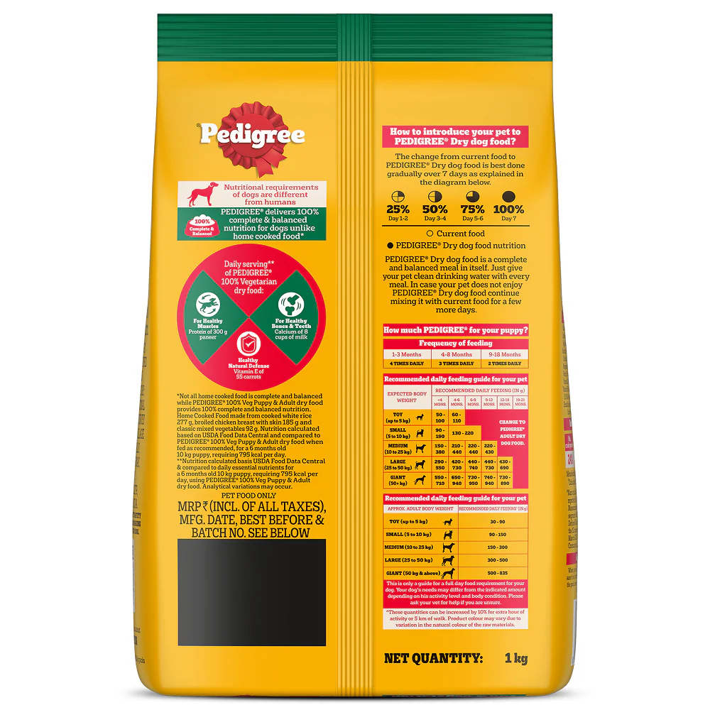 Pedigree 100% Vegetarian Puppy and Adult Veg Dog Dry Food - Image 19