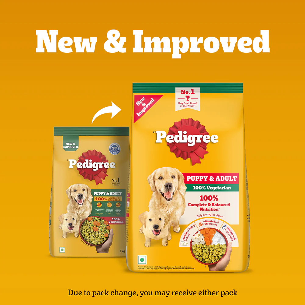 Pedigree 100% Vegetarian Puppy and Adult Veg Dog Dry Food - Image 2
