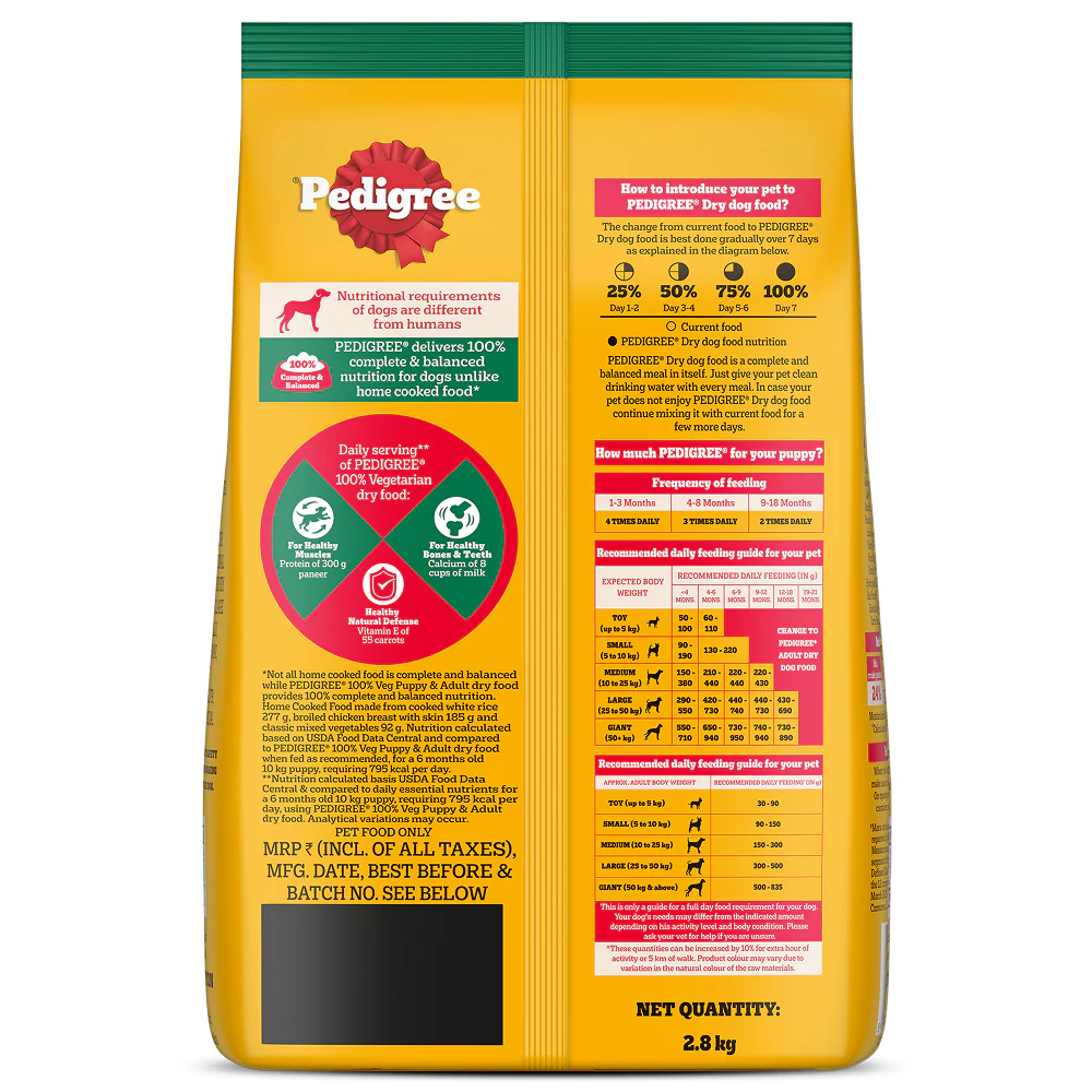 Pedigree 100% Vegetarian Puppy and Adult Veg Dog Dry Food - Image 22