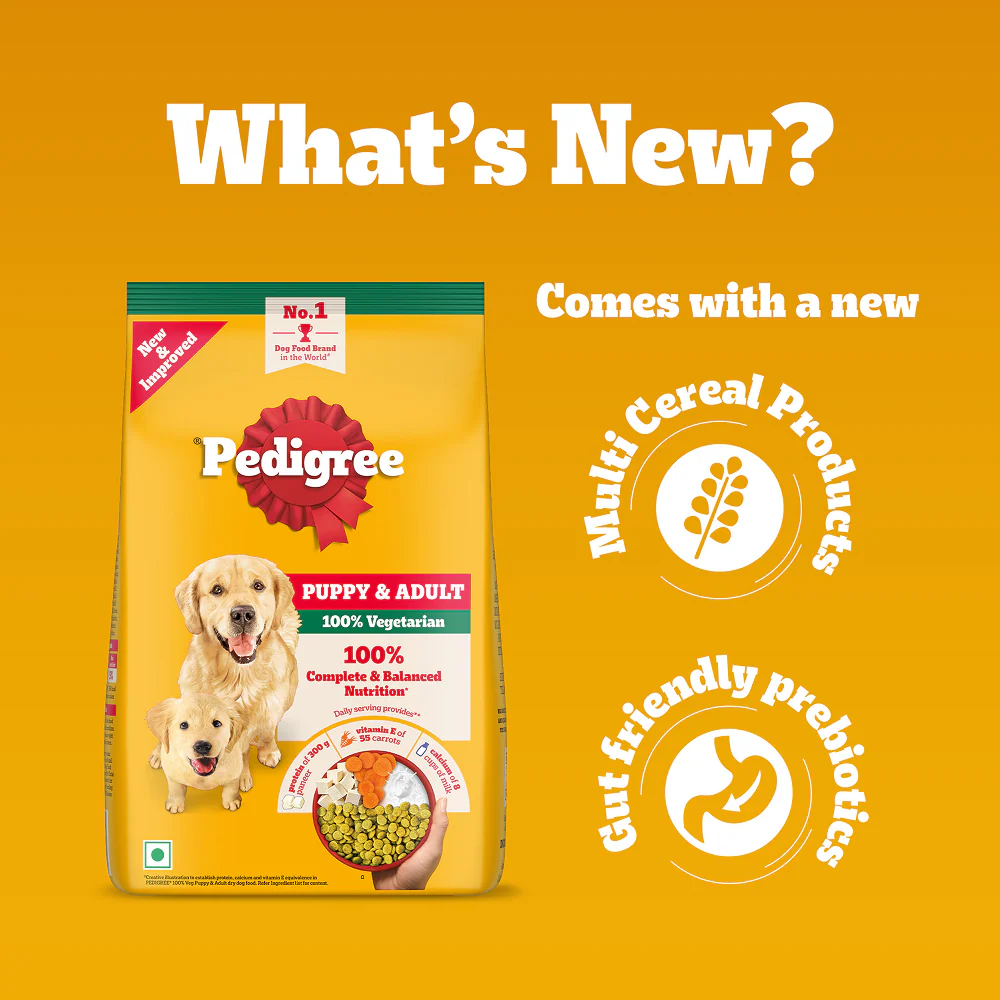 Pedigree 100% Vegetarian Puppy and Adult Veg Dog Dry Food - Image 3