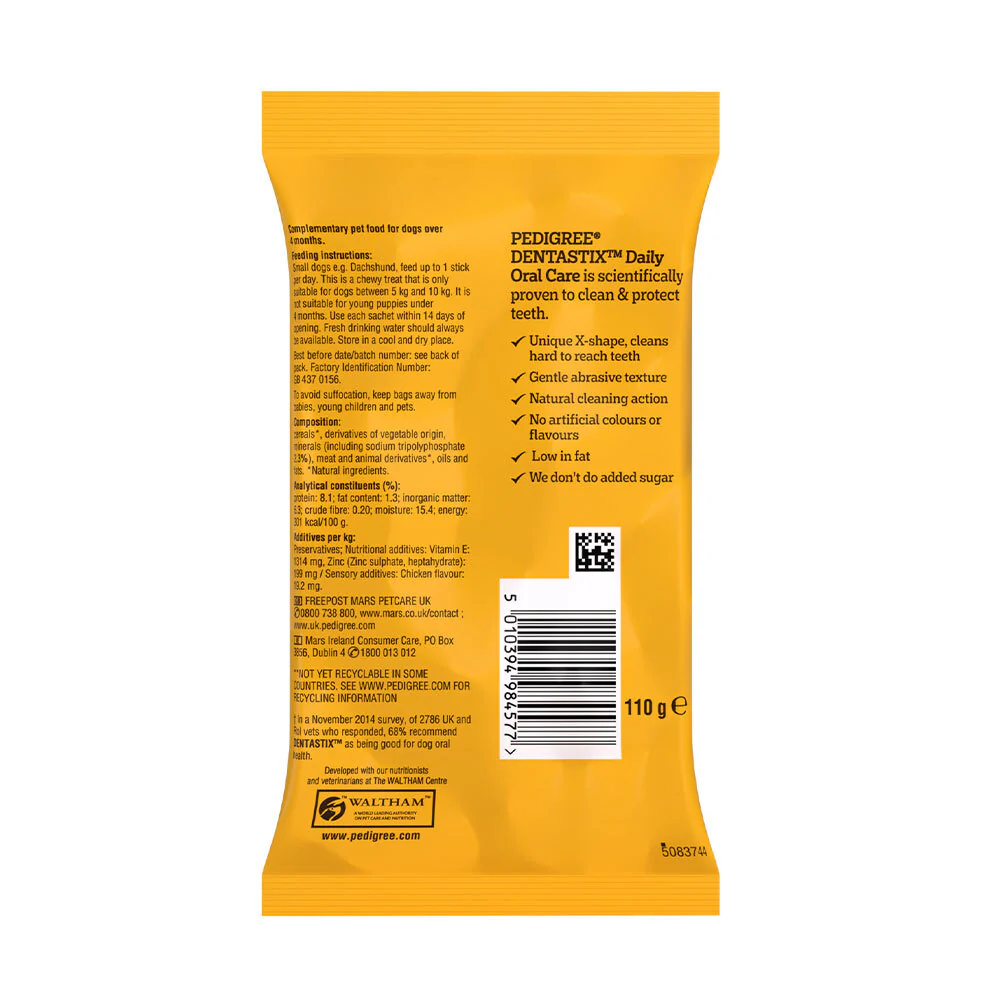 Pedigree Dentastix Oral Care for Adult (Small Breed of 5 to 10 kg) Dog Treats - Image 23