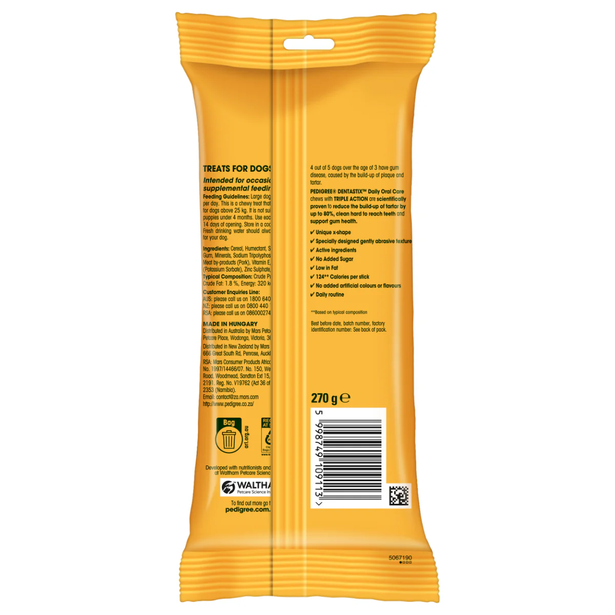 Pedigree Dentastix Oral Care for Adult (Large Breed of 25 kg+) Dog Treats - Image 18
