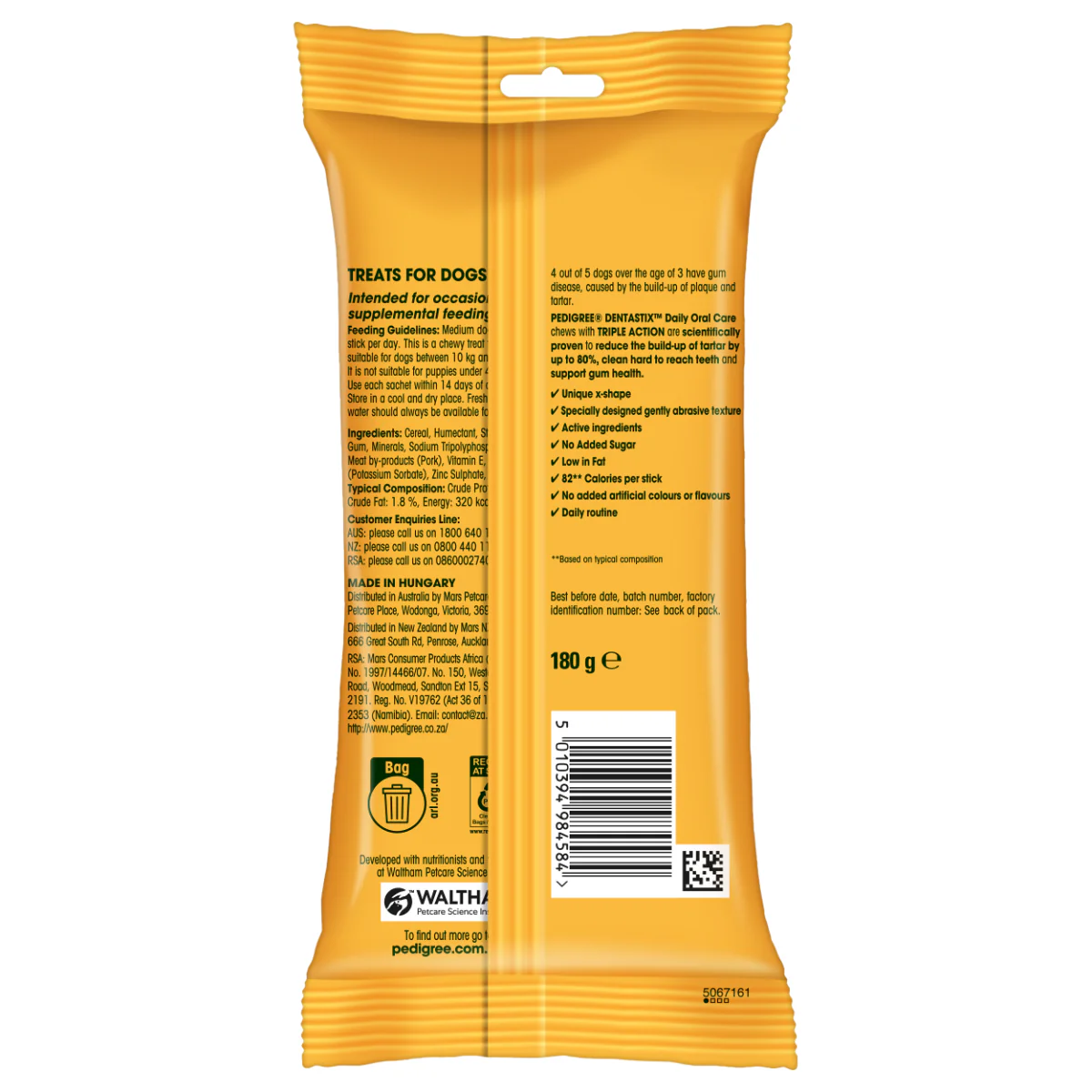 Pedigree Dentastix Oral Care for Adult (Medium Breed of 10 to 25 kg) Dog Treats - Image 16