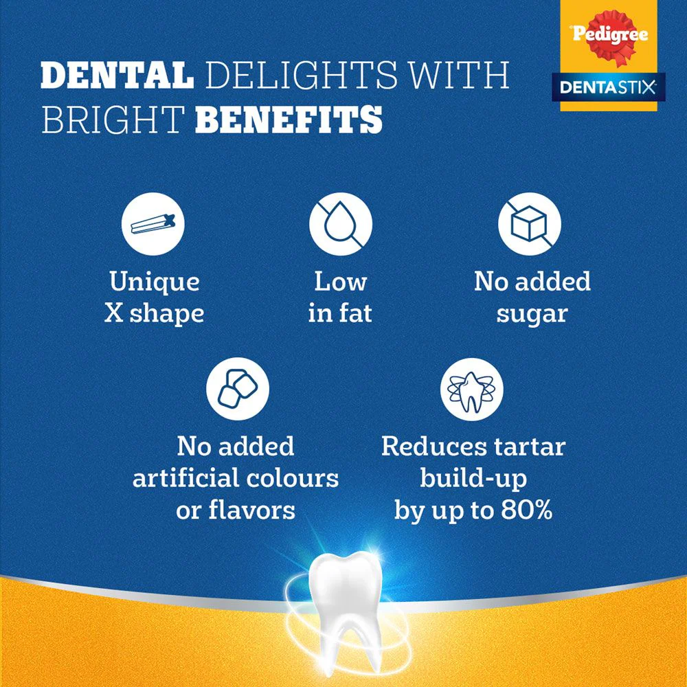 Pedigree Dentastix Oral Care for Adult (Medium Breed 10 to 25 kg) Dog Treats - Image 5