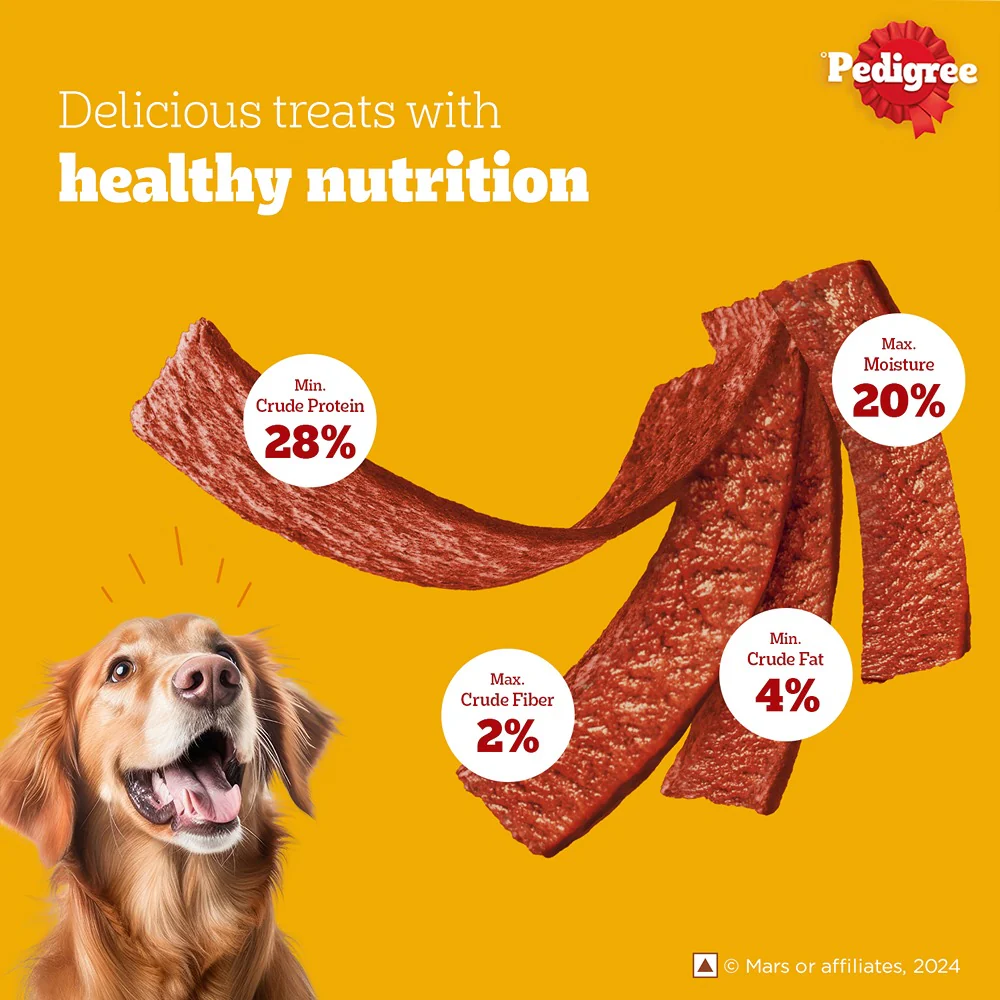 Pedigree Dentastix Oral Care for Adult (Large Breed of 25 kg+) and Grilled Liver Tasty Jerky Dog Treats Combo - Image 16
