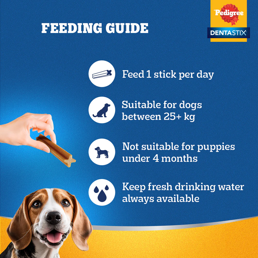 Pedigree Dentastix Oral Care for Adult (Large Breed of 25 kg+) Dog Treats - Image 6