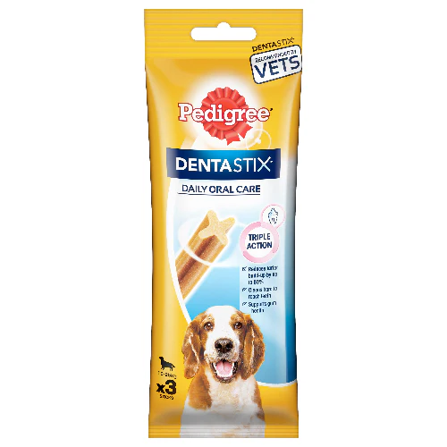 Pedigree Dentastix Oral Care for Adult (Medium Breed of 10 to 25 kg) Dog Treats(77g) - Image 2