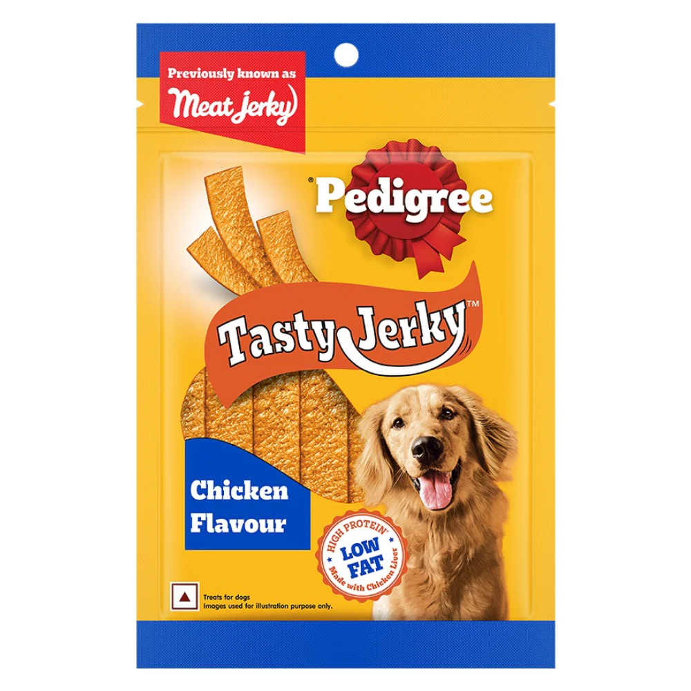 Pedigree Dentastix Oral Care for Adult (Small Breed of 5 to 10 kg) and Pedigree Chicken & Liver Flavour Tasty Jerky Dog Treats Combo - Image 10