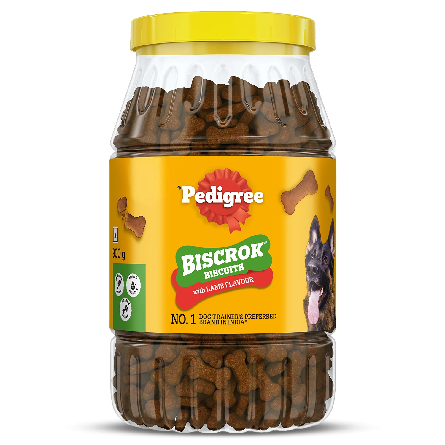 Pedigree Lamb Flavour (4+ Months) Biscrok Biscuits Jar Treats for Dogs