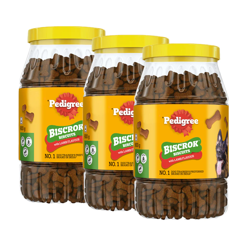 Pedigree Lamb Flavour (4+ Months) Biscrok Biscuits Jar Treats for Dogs - Image 18