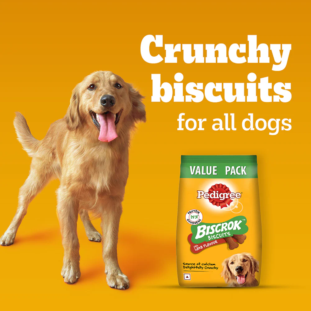 Pedigree Lamb Flavour Biscrok Biscuits Dog Treats (500g) - Image 9