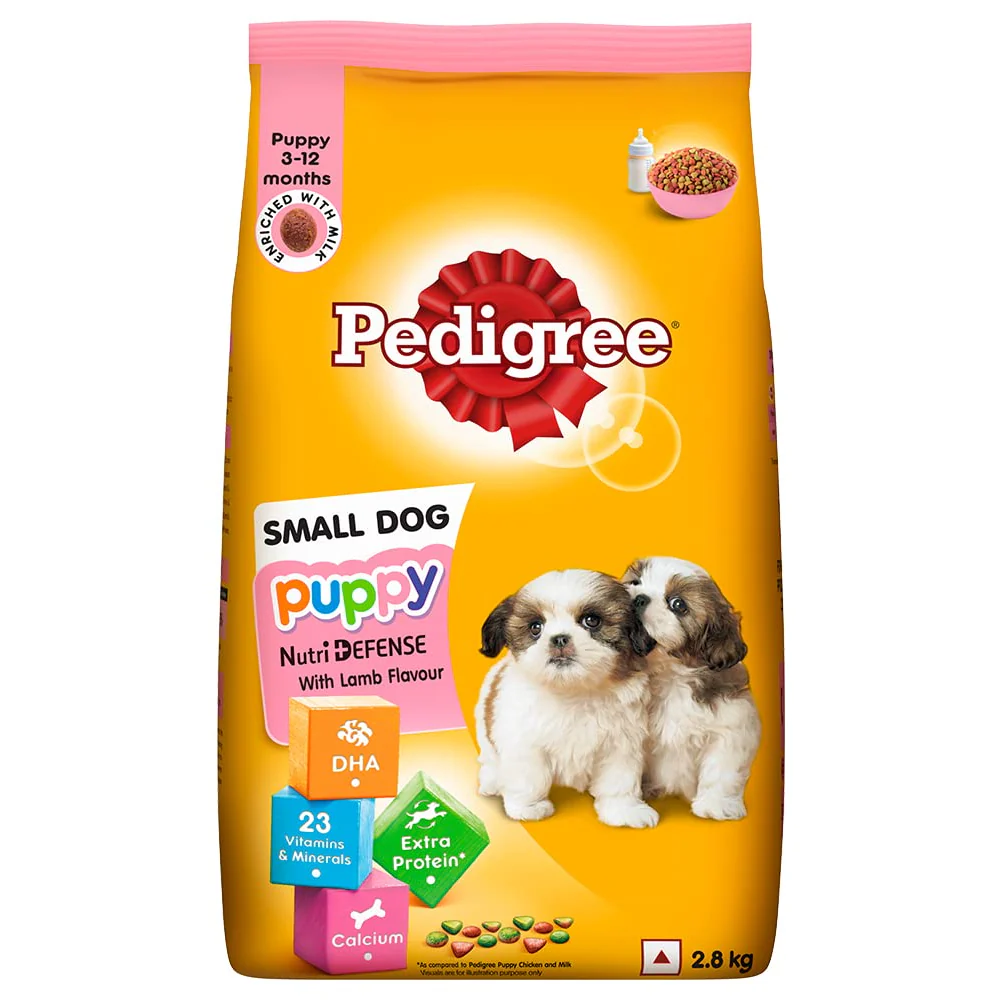 Pedigree Lamb & Milk Small Puppy Dry Food and Lamb Flavour Chunks in Gravy Puppy Wet Food Combo - Image 15