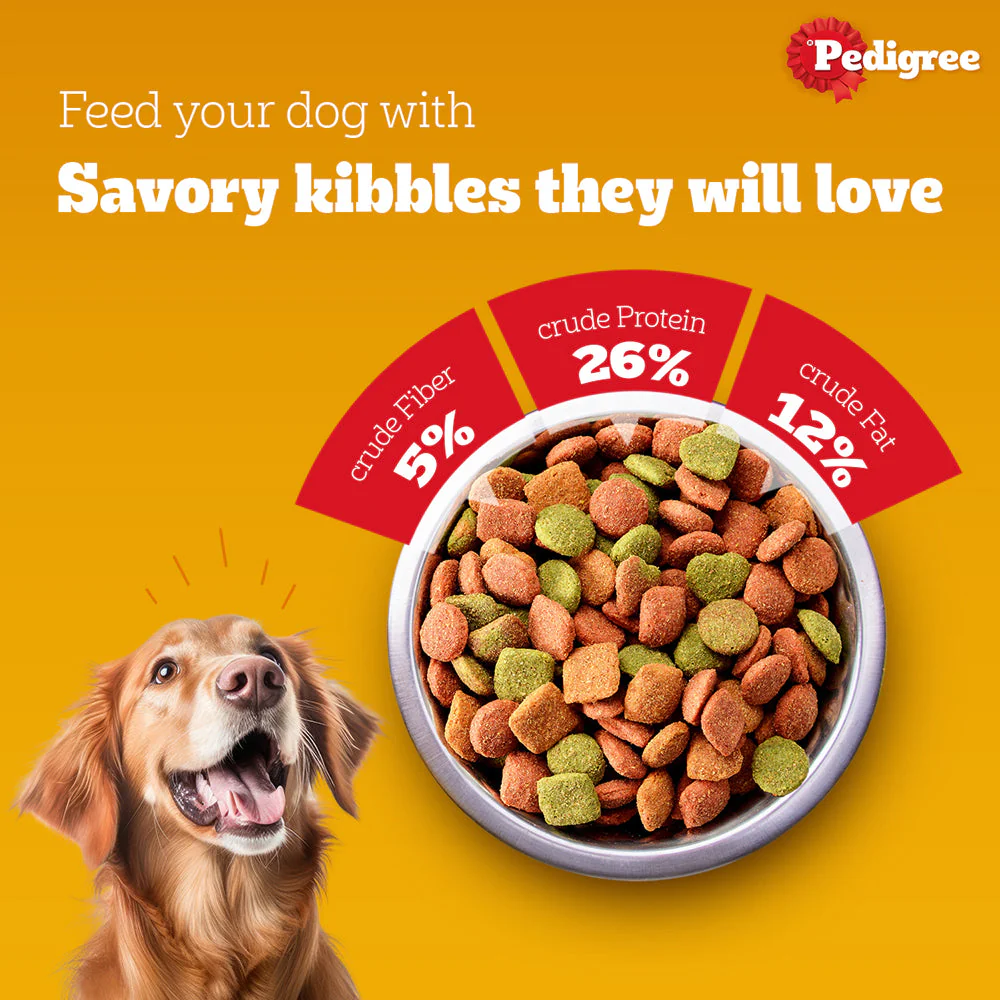 Pedigree Lamb & Milk Small Puppy Dry Food and Lamb Flavour Chunks in Gravy Puppy Wet Food Combo - Image 7
