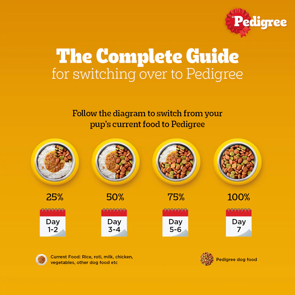 Pedigree Lamb & Milk Small Puppy Dry Food and Lamb Flavour Chunks in Gravy Puppy Wet Food Combo - Image 9