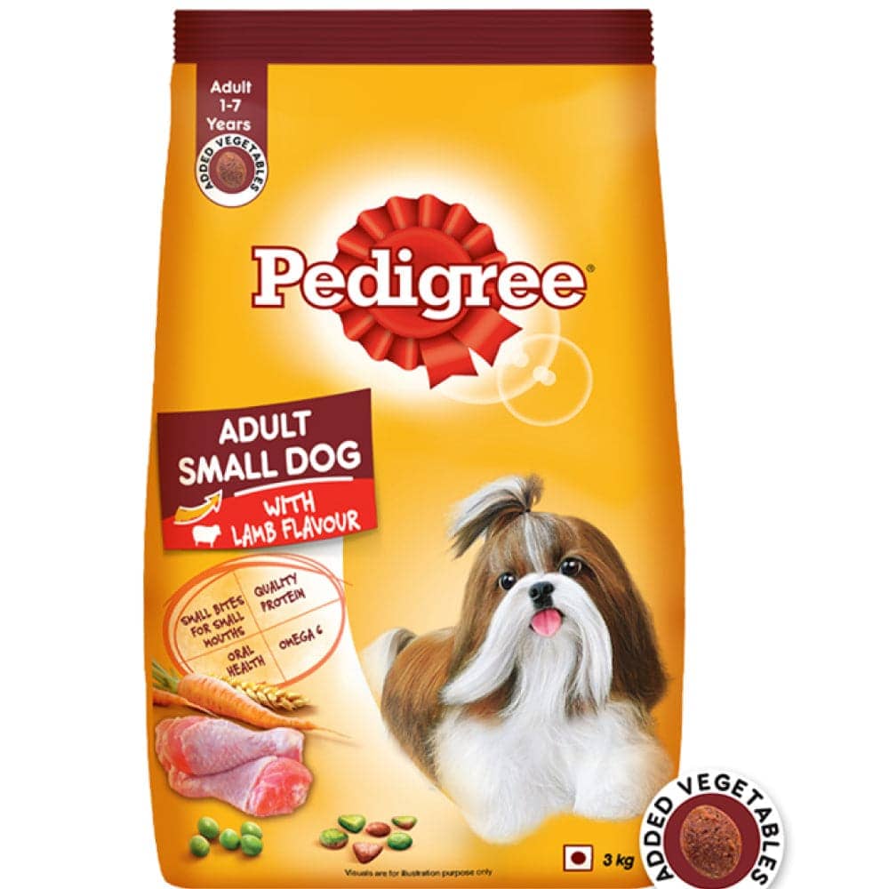 Pedigree Lamb & Veg Flavour Adult Small Dog Dry and Chicken and Liver Chunks in Gravy Adult Wet Dog Food Combo - Image 2